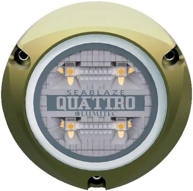 Main image of LUMITEC QUATTRO DUAL COLOR BLUE/WHITE SURFACE MOUNT BRONZE HOUSING 12/24VDC