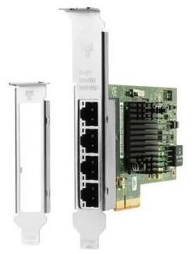 Alt view image 3 of 11 - HP Intel I350-T4 Gigabit Ethernet Card PCI Express 2.1 x4 - 4 Port
