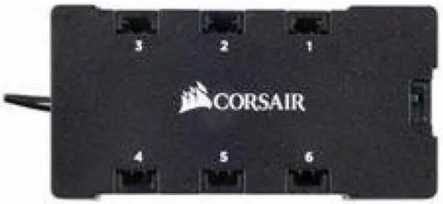 Alt view image 5 of 10 - CORSAIR CO-8950020 RGB LED FAN HUB HD/SP RGB