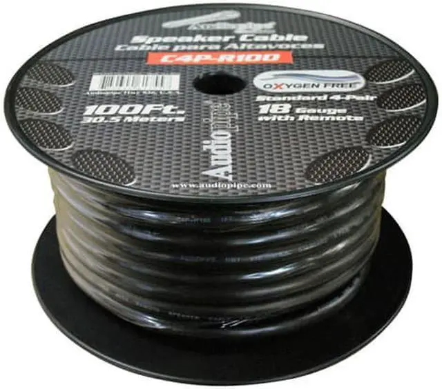 Alt view image 2 of 10 - Speed Cable Audiopipe 100' 9 Wire; 4Pr. Spkrs + Remote C4PR100