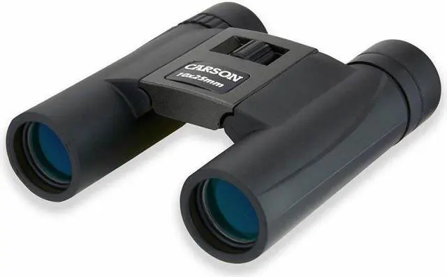 Alt view image 3 of 5 - Carson 10x25mm Compact Binoculars, Silver/Black