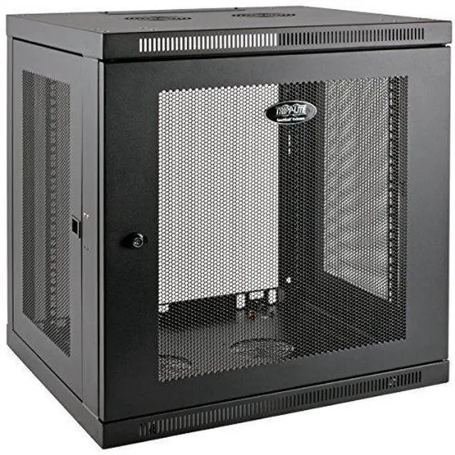 Alt view image 8 of 20 - Tripp Lite 12U Wall Mount Rack Enclosure Server Cabinet Low Profile Deep