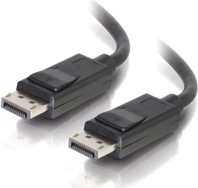 Alt view image 3 of 7 - C2G 54425 DisplayPort Cable with Latches M/M, 8K UHD Compatible - Digital Audio Video, Black (30 Feet, 9.14 Meters)