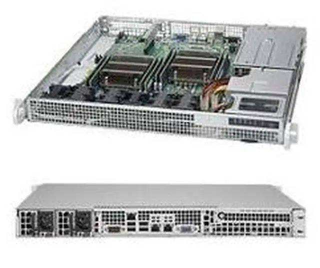 Alt view image 3 of 3 - Supermicro SYS-6018R-MDR 1U Server wtih X10DRD-L Motherboard