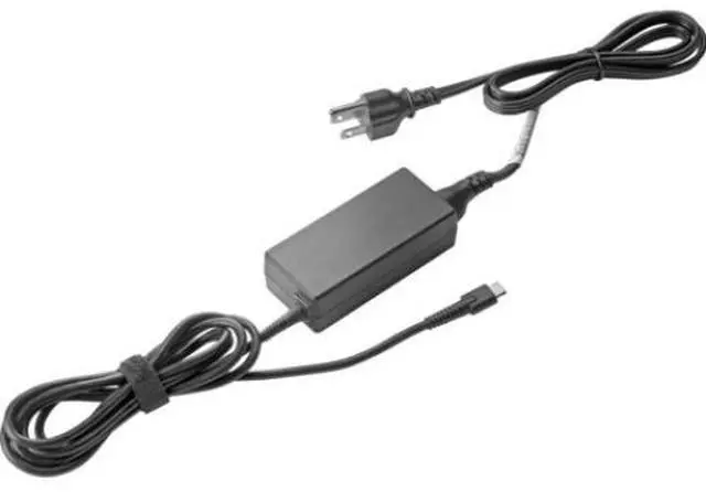 Alt view image 3 of 9 - HP 1MZ01AA#ABA Original 45W USB-C Power Adapter for Chromebook x360/Pro x2