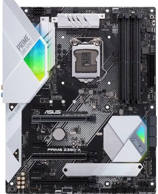 Alt view image 7 of 17 - ASUS Prime Z390-A LGA 1151 (300 Series) Intel Z390 SATA 6Gb/s ATX Intel Motherboard