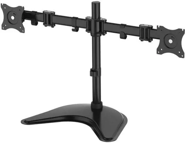Alt view image 12 of 16 - SIIG Articulated Freestanding Dual Monitor Desk Stand - 13"-27"