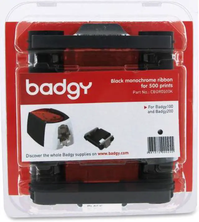 Alt view image 3 of 4 - EVOLIS CBGR0500K BADGY100/200 BLACK RIBBON BLK