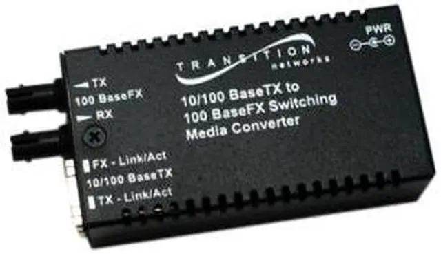 Alt view image 2 of 10 - Transition Networks Mini M/E-PSW-FX-02(SC) Media Converter