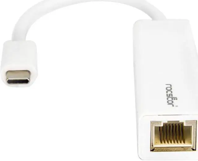 Alt view image 2 of 2 - ROCSTOR Y10A173-W1 USB-C TO GIGABIT ADAPTER WHITE