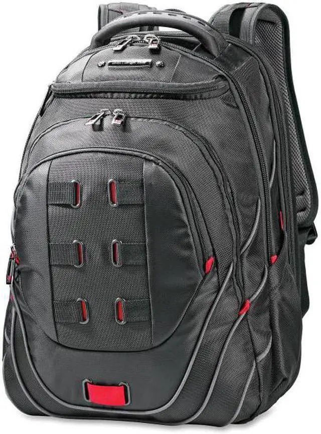 Alt view image 3 of 20 - Samsonite Tectonic Backpack for 17" Laptop - Black, Red