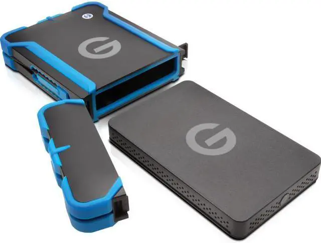 Alt view image 9 of 9 - G-Technology 1TB G-DRIVE ev ATC Portable External Hard Drive with Tethered USB 3.0 Cable, All-Terrain Drive Solution (0G03614)