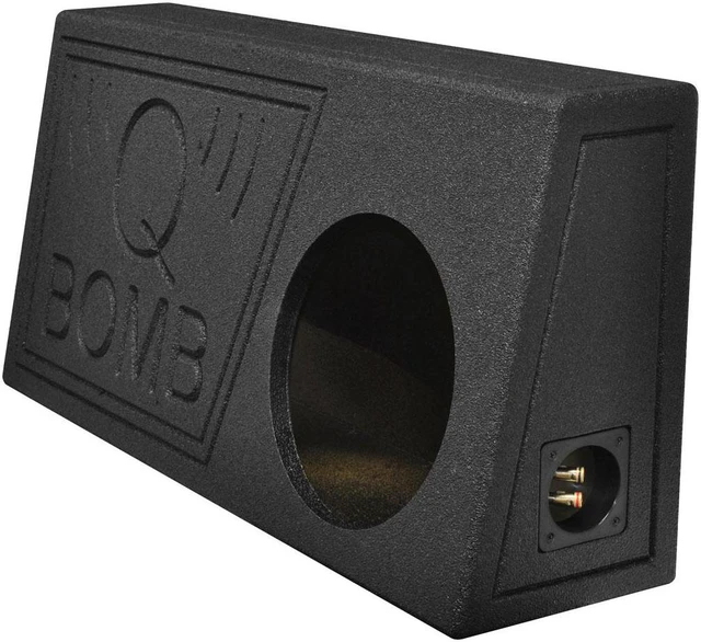 Main image of QPOWER QBTRUCK110V Qpower Single 10 Truck Ported SPL Empty Woofer Box with Bed Liner Spray