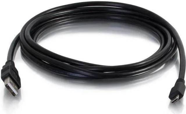 Alt view image 9 of 9 - C2G 27395 15FT USB 2.0 A TO MICRO-B CABLE M/M - BLACK (4.6M)