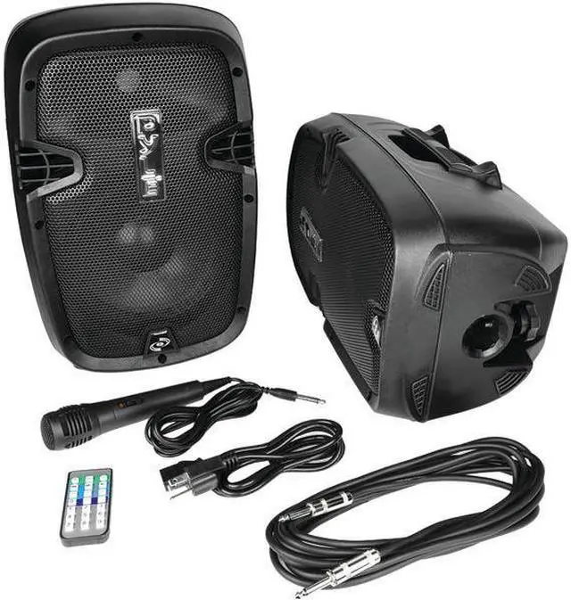 Alt view image 3 of 12 - Pyle Pro PPHP849KT 700-Watt Active/Passive Dual Speaker System Kit