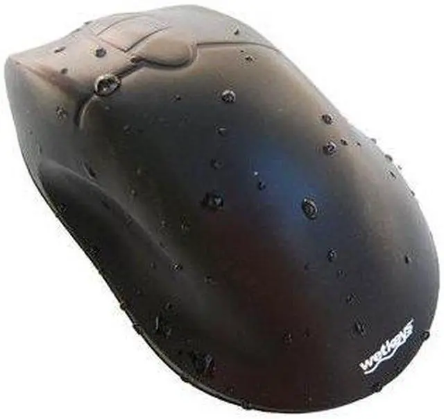Main image of WetKeys Waterproof Professional-grade Ergonomic Optical Mouse with 3-button Scroll (USB/PS2) (Black) - OMWK0C01-BK