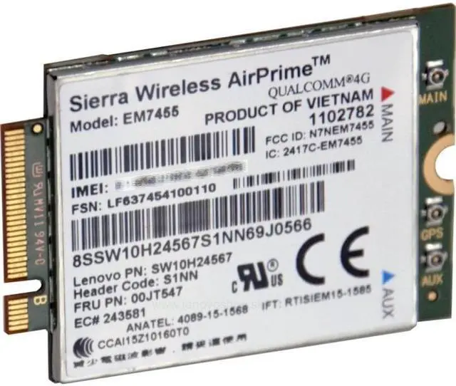 Alt view image 20 of 20 - THINKPAD EM7455 4G LTE