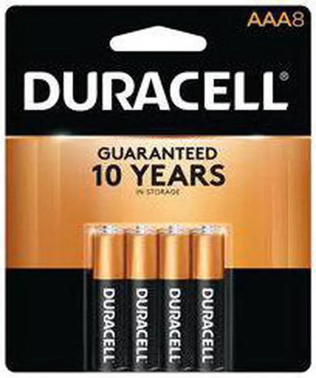 Alt view image 8 of 20 - DURACELL MN2400B8Z Duracell CopperTop AAA Alkaline Battery, 8 PK, 1.5VDC