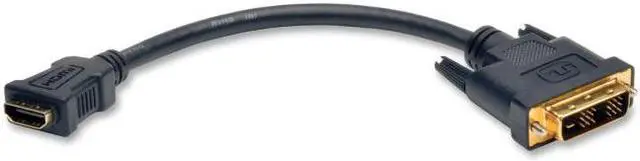 Alt view image 4 of 10 - TRIPP LITE P130-08N 8IN HDMI TO DVI ADAPTER CONVERTER CABLE CONNECTOR HDMI TO DVI-D F/M 8INCH