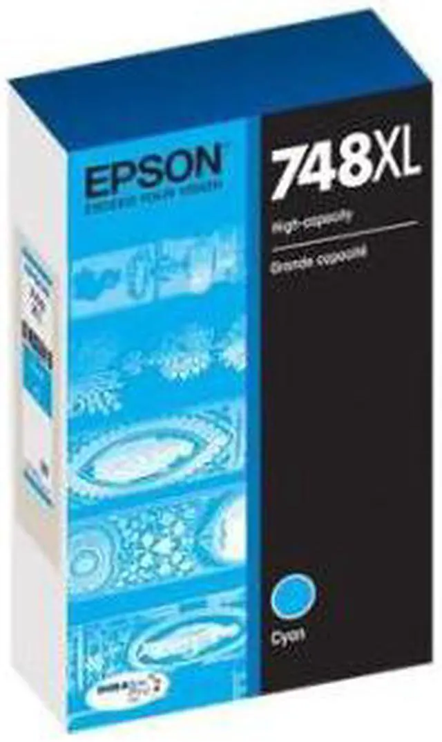 Alt view image 6 of 10 - Epson Durabrite Pro 748 Ink Cartridge - Cyan