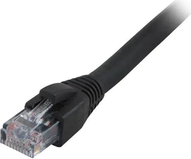 Alt view image 3 of 7 - Comprehensive Cat5e 350 Mhz Snagless Patch Cable 50ft Black CAT535050BLK