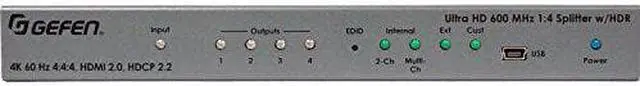 Alt view image 6 of 8 - GEFEN EXT-UHD600-14 Ultra HD 600 MHz  Splitter
