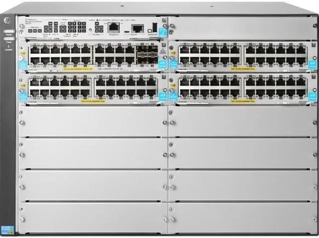 Alt view image 5 of 16 - HP 5412R 92GT PoE+ and 4-port SFP+ (No PSU) v3 zl2 Modular 92 Port Gigabit Ethernet Switch
