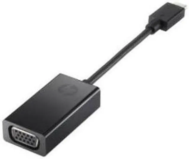 Alt view image 4 of 8 - HP - External video adapter - USB-C - VGA - black USB-C to VGA Adapter