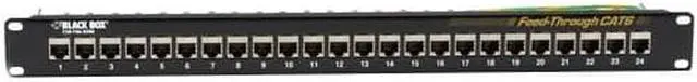 Alt view image 7 of 13 - BLACK BOX JPM814A PTCH PNL CAT6 FD-THR 1U SHIELDED 24PT