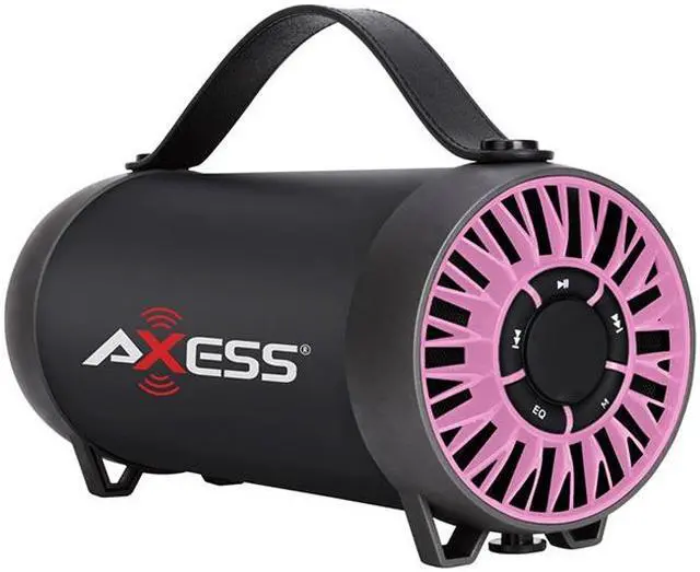 Alt view image 3 of 8 - Axess SPBT1056-PK Portable Bluetooth Media Speaker - Pink