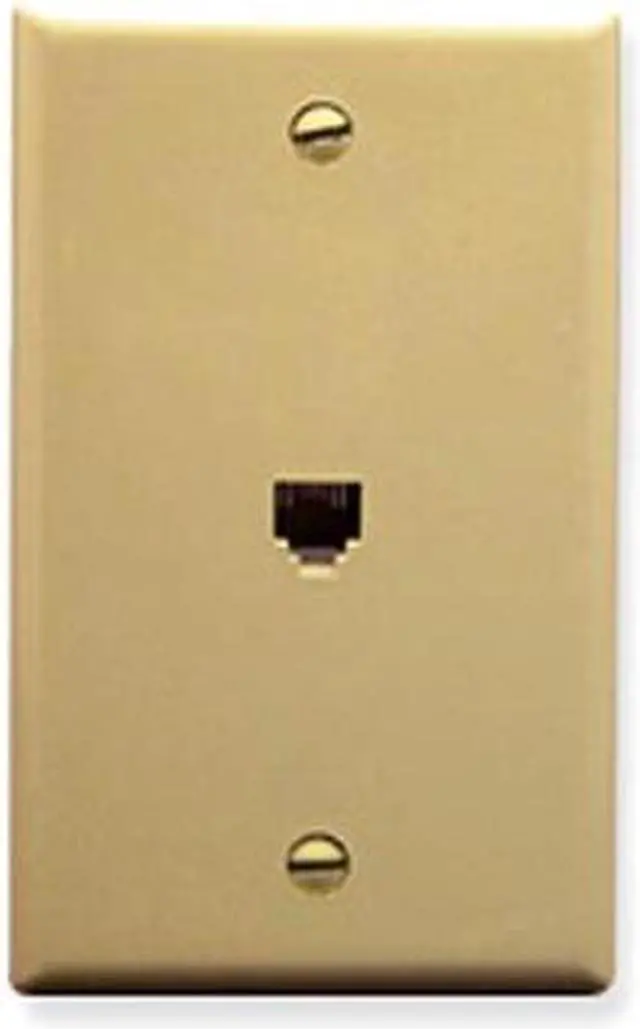 Alt view image 3 of 4 - WALL PLATE, VOICE 6P6C, IVORY