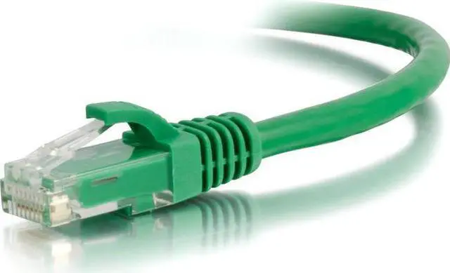 Main image of C2G 00954 C2G 6in Cat6 Snagless Unshielded (UTP) Network Patch Cable - Green - Category 6 for Network Device - RJ-45 Male - RJ-45 Male - 6in - Green