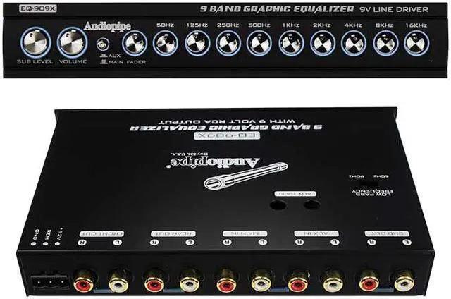 Main image of Audiopipe EQ909X Voltage Display 9 Band Equalizer
