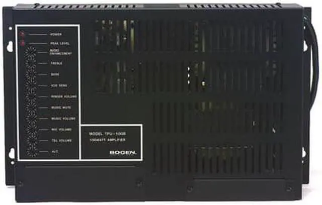 Alt view image 8 of 11 - Bogen - TPU60B - Tpu60b Bogen Paging Amplifier, Tel, Less Than 1 Pct