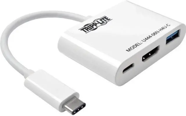 Alt view image 16 of 20 - Tripp Lite USB C to HDMI Multiport Adapter Converter Hub USB Type C to HDMI (U444-06N-H4U-C)