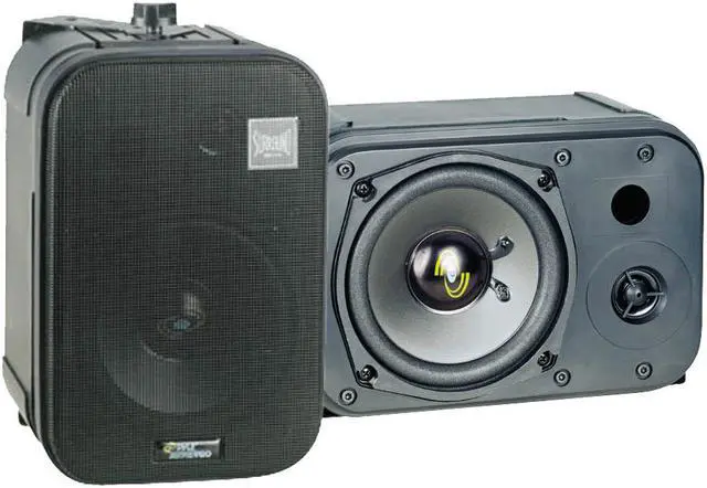 Main image of New Pair Pyle Pdmn48 5.25" 400W 2 Way Indoor Wall Mount Audio Speakers