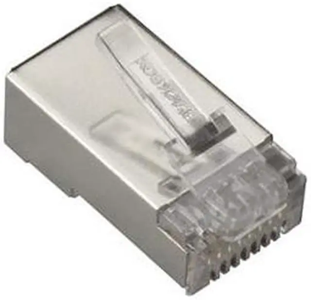Alt view image 3 of 4 - MODULAR PLUG - CAT6, SHIELDED, RJ-45, 100-PACK, GSA, TAA, 45 DAY STANDARD RETURN