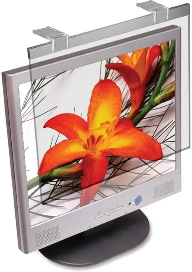 Alt view image 4 of 11 - Kantek LCD Protective Filter 24" Monitor Anitglare Silver LCD24W