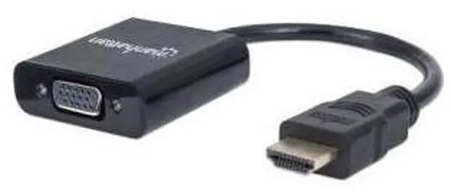 Alt view image 4 of 10 - Manhattan Hdmi Male To Vga Female Converter With Optional Usb Micro-B Power Port - Retail Blister