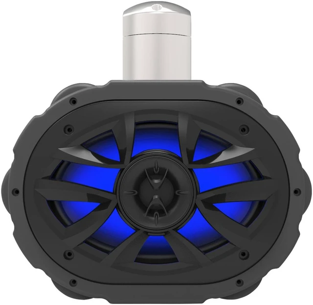 Alt view image 17 of 20 - Boss Audio MRWT69RGB 6 X 9 600-Watt 4-Way Marine Wake Tower Speaker With Rgb Led Lights