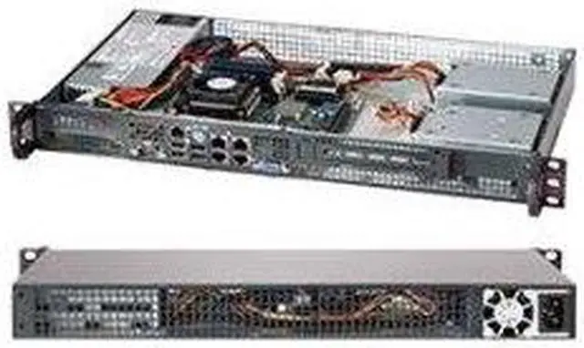 Alt view image 6 of 12 - BLACK 1U MINI SC505 CHASSIS W/