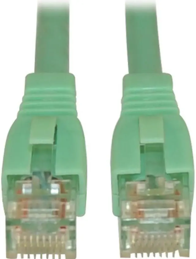 Alt view image 3 of 13 - TRIPP LITE N261-003-AQ 3 ft. Cat 6A Aqua Augmented Cat6 (Cat6a) Snagless 10G Certified Patch Cable, (RJ45 M/M) - Aqua