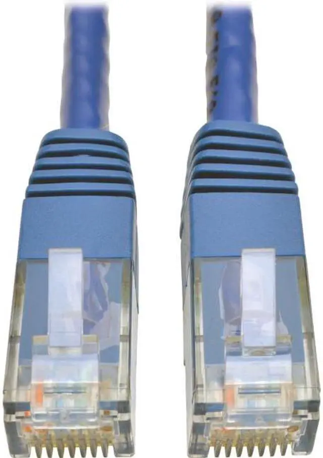 Alt view image 6 of 11 - Tripp Lite Cat6 Gigabit Molded Patch Cable, 10 ft. RJ45 (M/M), 550MHz 24 AWG Blue 10' (N200-010-BL)