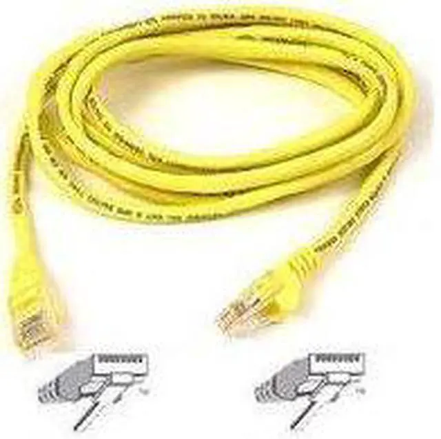 Alt view image 3 of 7 - Belkin A3L980-10-YLW-S 10 ft. Cat 6 Yellow Network Cable