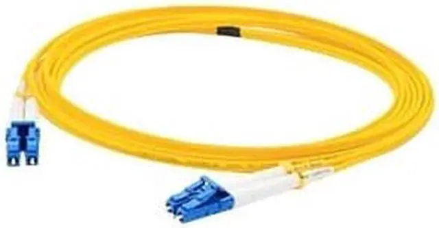 Main image of THIS IS A 30M LC (MALE) TO LC (MALE) YELLOW DUPLEX RISER-RATED FIBER PATCH CABLE