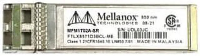Alt view image 2 of 2 - MELLANOX MFM1T02A-LR SFP+ OPTICAL MODULE FOR 10GBASE-LR