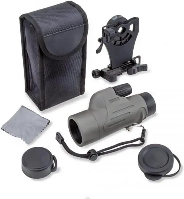 Main image of CARSON MP-842IS Carson 8x 42mm Waterproof Monocular w Smart Phone Adapter Bundle