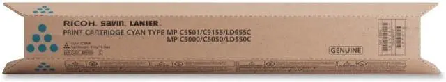 Alt view image 8 of 13 - Ricoh Type MPC5501 Toner Cartridge - Cyan