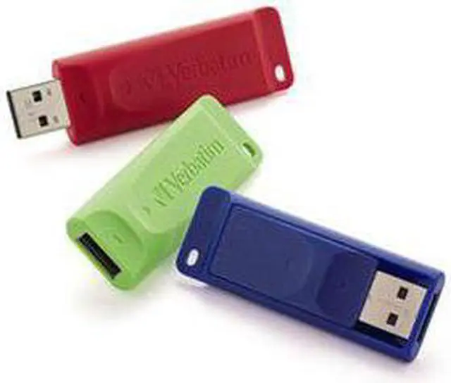 Main image of Verbatim Store 'N' Go Usb Flash Drive, 16 Gb, Assorted Colors, 3/Pack 99122