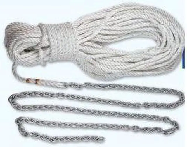 Main image of LEWMAR 10' 1/4 G4 CHAIN W/150' 1/2 ROPE
